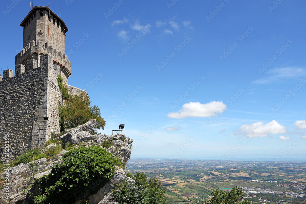 tower and fortress San Marino Italy