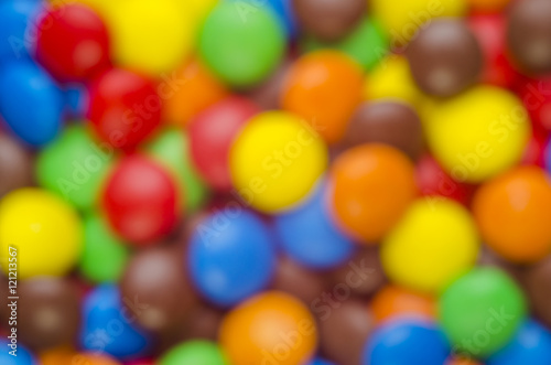 indistinct background from candies photo
