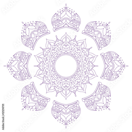 Chakra Sahasrara. Vector