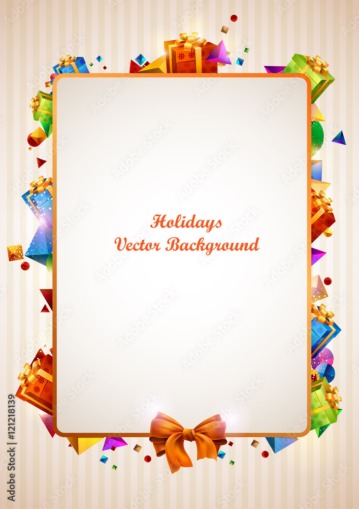 Fototapeta premium Celebratory background with place for text.