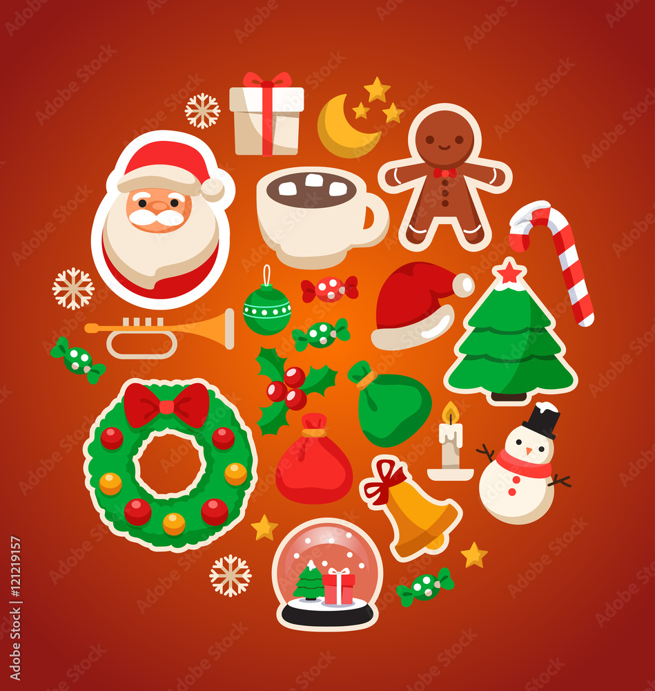 Merry Christmas Elements : Vector Illustration Merry Christmas Elements : Vector Illustration