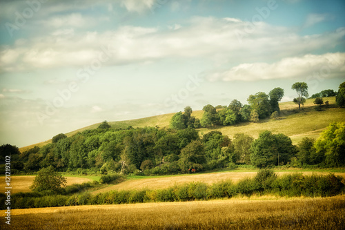 Rolling hills and ancient farmland
