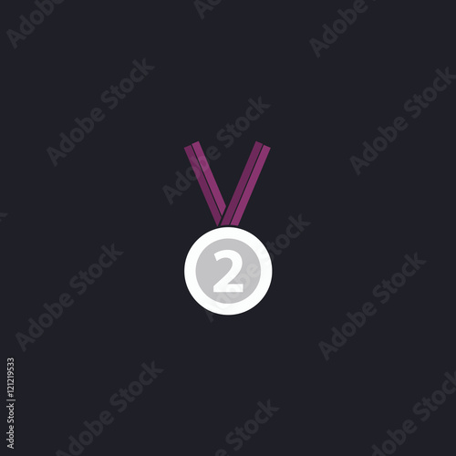 silver medal computer symbol