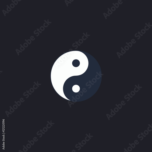 Ying yang computer symbol