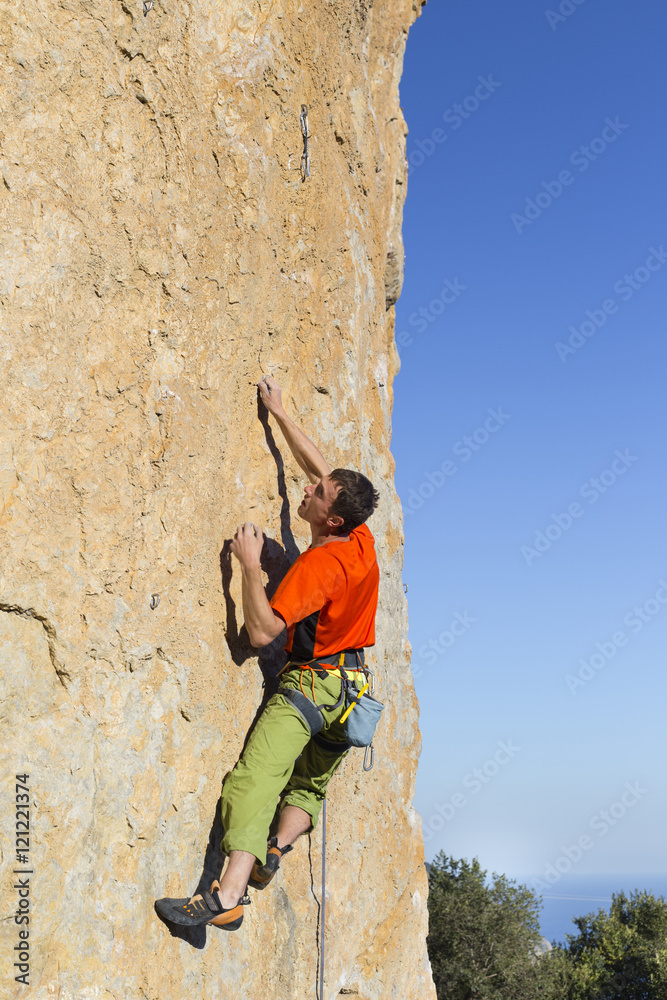 Obraz premium Rock climber.
