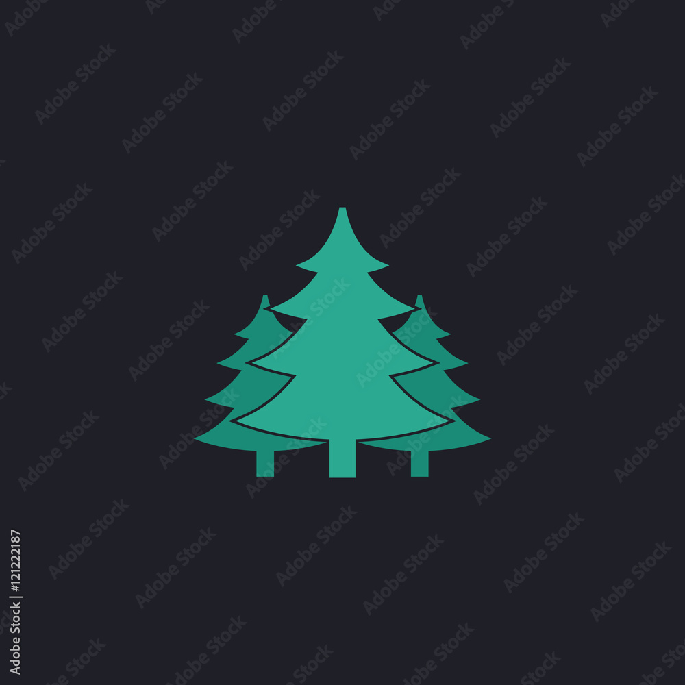 Obraz premium chritmas spruce computer symbol