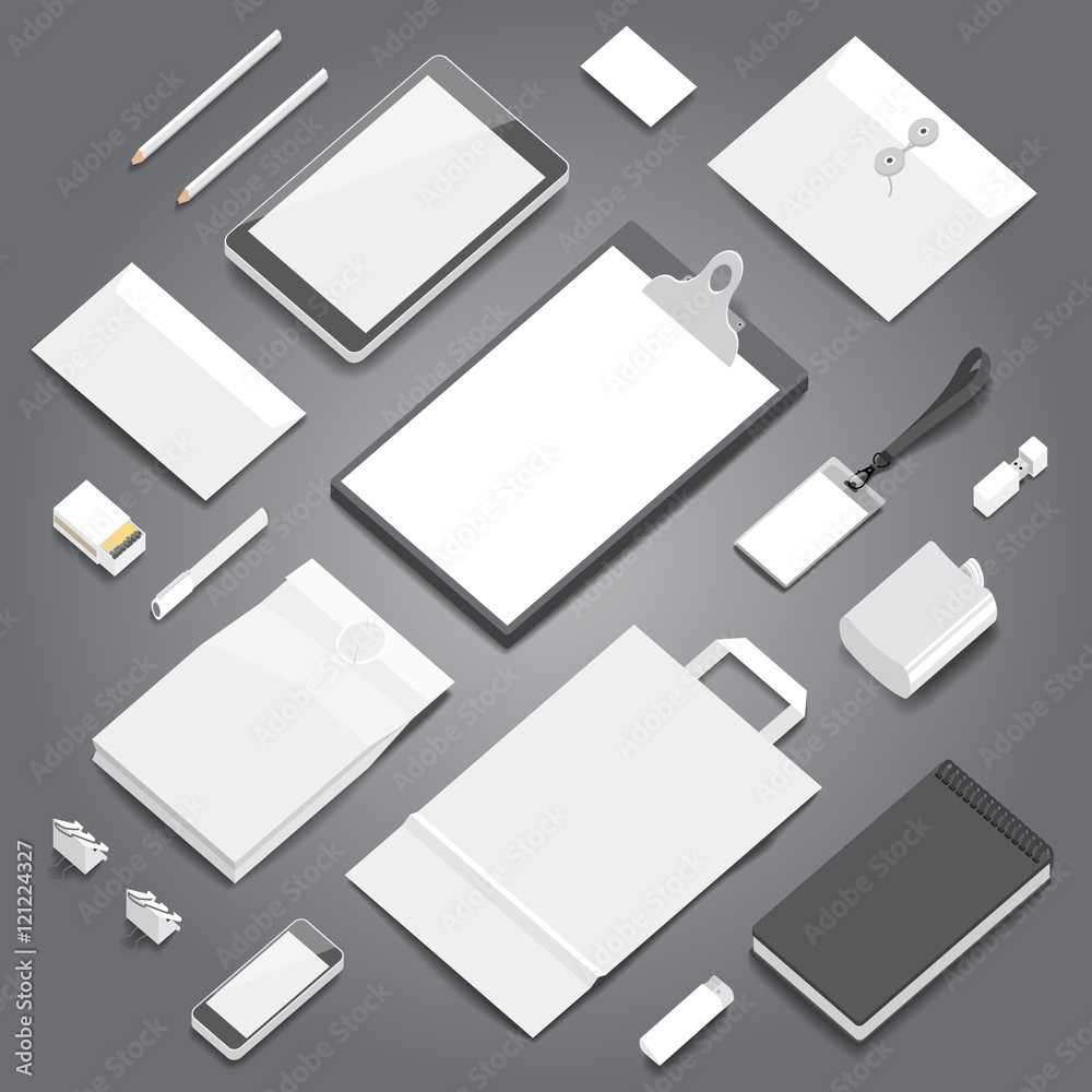 Corporate identity stationery mockup Corporate identity stationery mockup
