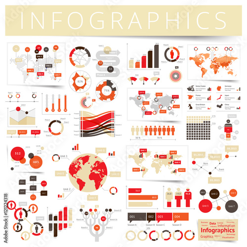 Set of infographics design elements