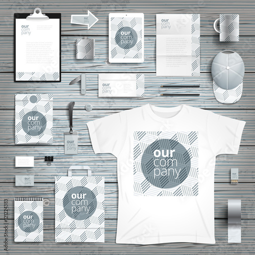Corporate identity print template