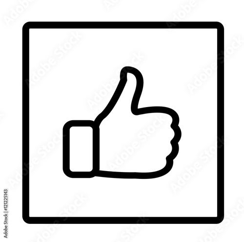 Hand / like / dislike / icon