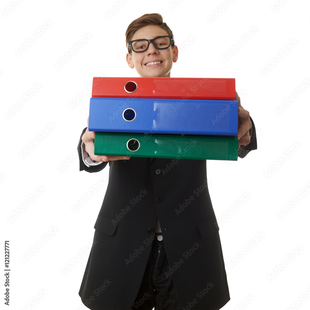 Cute teenager boy over white isolated background Cute teenager boy over white isolated background
