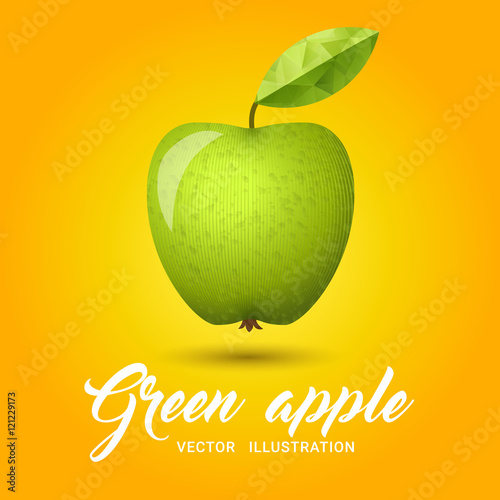 Green Apple vector illustration