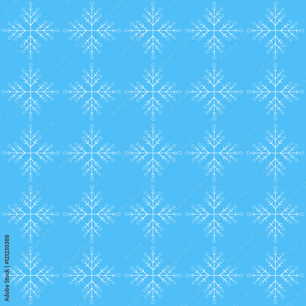 Seamless pattern with snowflake Seamless pattern with snowflake