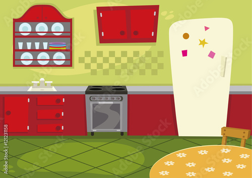 Cartoon Kitchen
