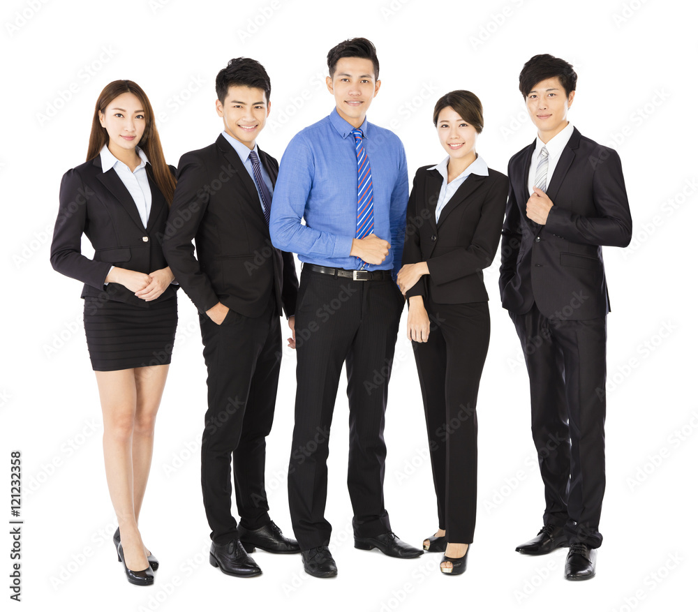 successful business team standing on white background successful business team standing on white background