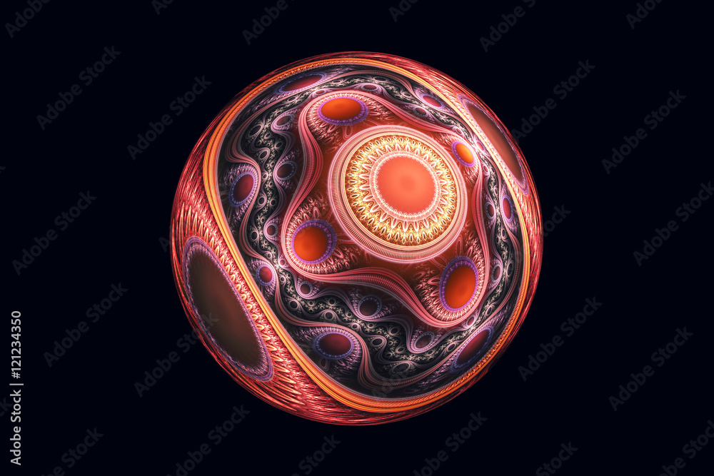 Fototapeta premium Abstract fractal ball