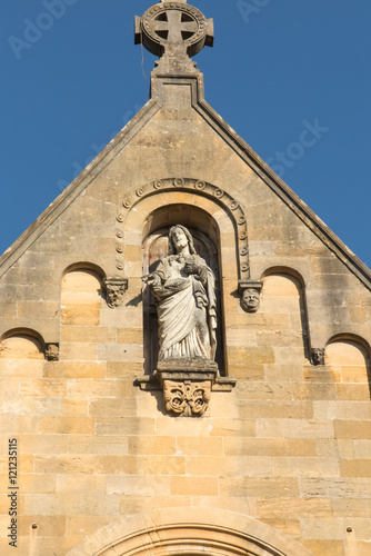 Detail of the facade of the chapel of the revelation of the Lord