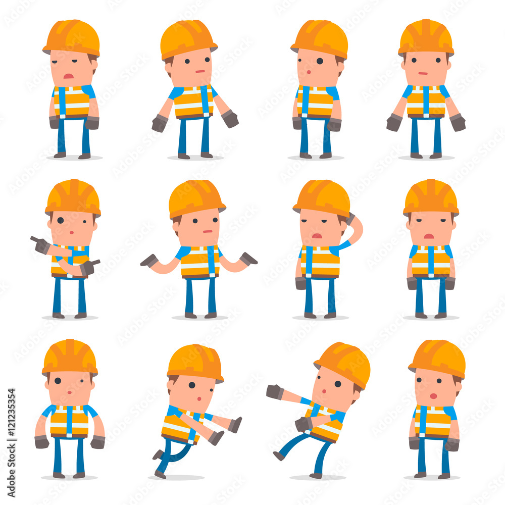 Set of Confused and Sad Character Constructor in ignorance poses Set of Confused and Sad Character Constructor in ignorance poses