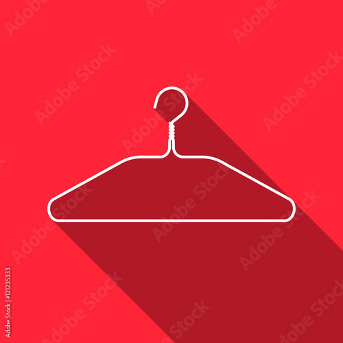 Clothes hanger icon. Vector illustration