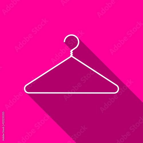Clothes hanger icon. Vector illustration