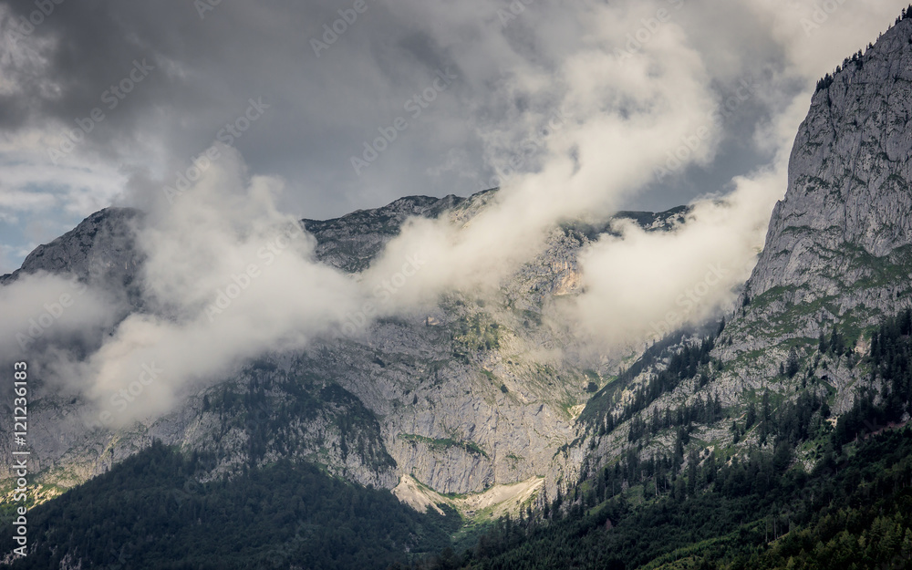 Stormy weather in Alps