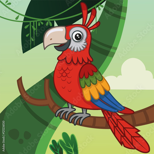 Cartoon Parrot
