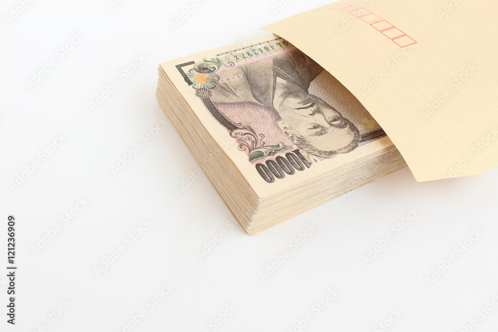 封筒とお金 封筒とお金