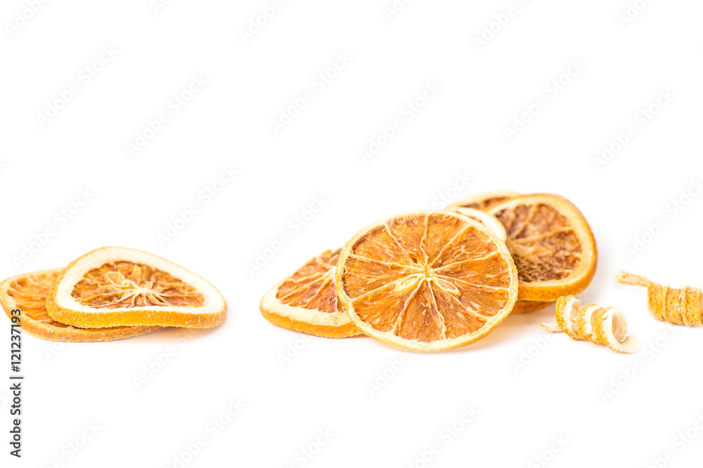 Dried Orange isolated on white background. Dried Orange isolated on white background.
