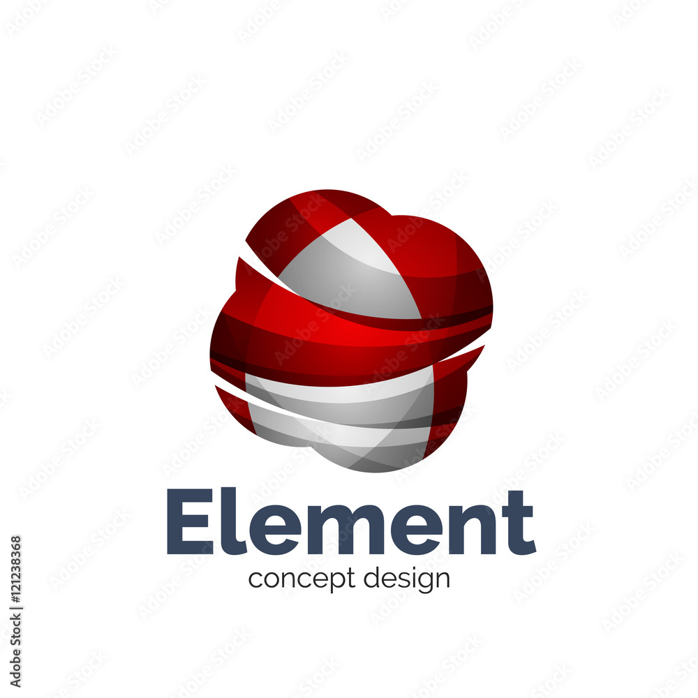 Fototapeta premium Vector sphere abstract logo template