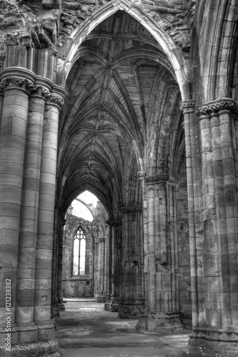 Melrose Abbey ruins Scotalnd photo