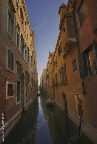 Portrait orientation of Venice canal
