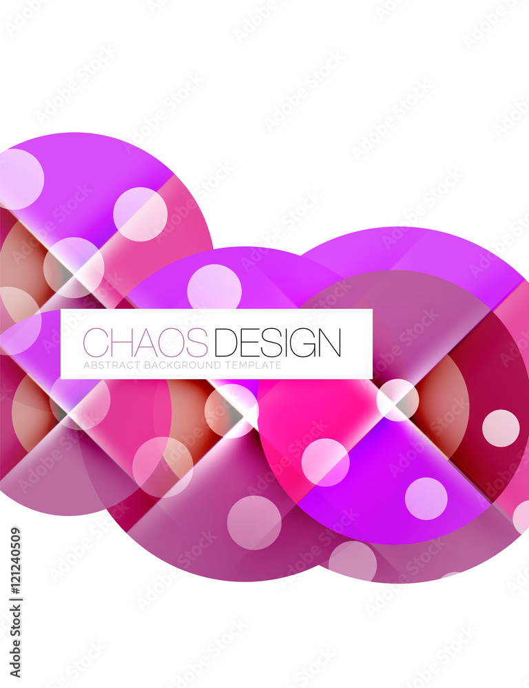 Round shapes, circle banner with sample text Round shapes, circle banner with sample text
