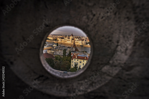 View of the Hungarian Parliament in Budapest