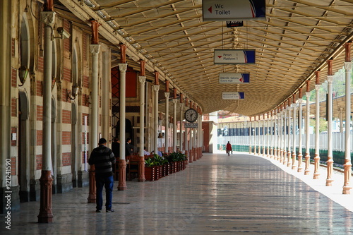 Canvastavla The old railway station in Istanbul, Turkey.