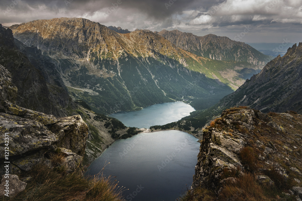 Beautiful view of the mountain lakes in the High Tatras. Poland Beautiful view of the mountain lakes in the High Tatras. Poland