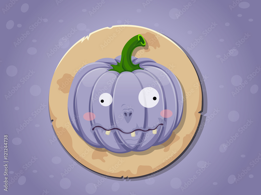 Obraz premium Zombie pumpkin icon