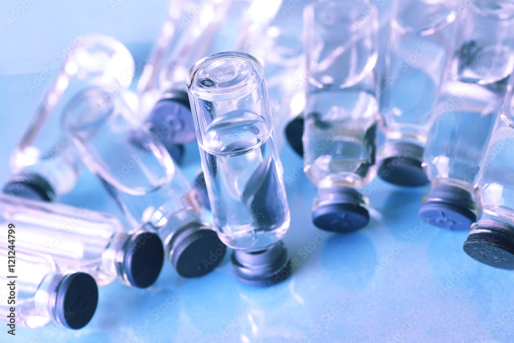 medical ampoules isolated medical ampoules isolated