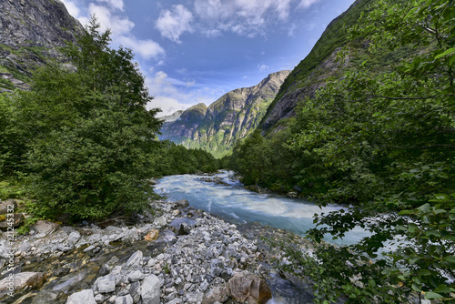 Beautiful landscape of Norway  Scandinavia - panorama 