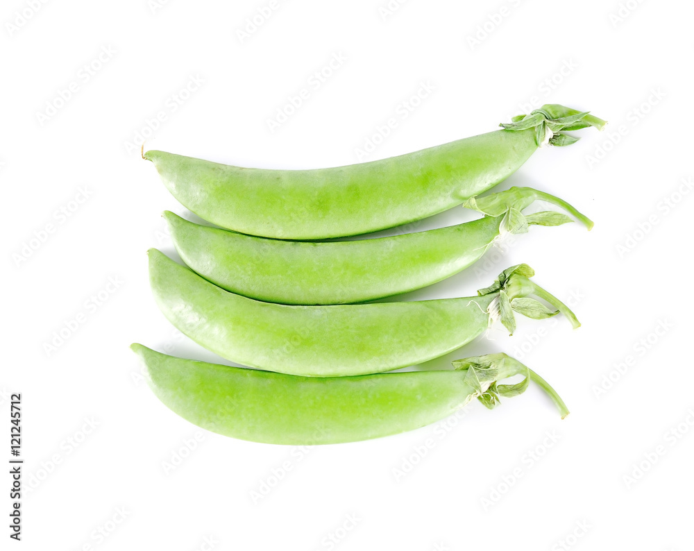 peas close up on white background peas close up on white background