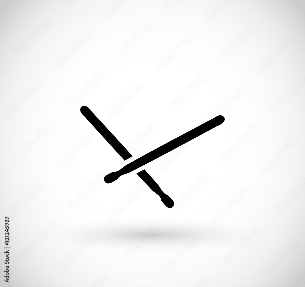 Drum sticks icon Drum sticks icon