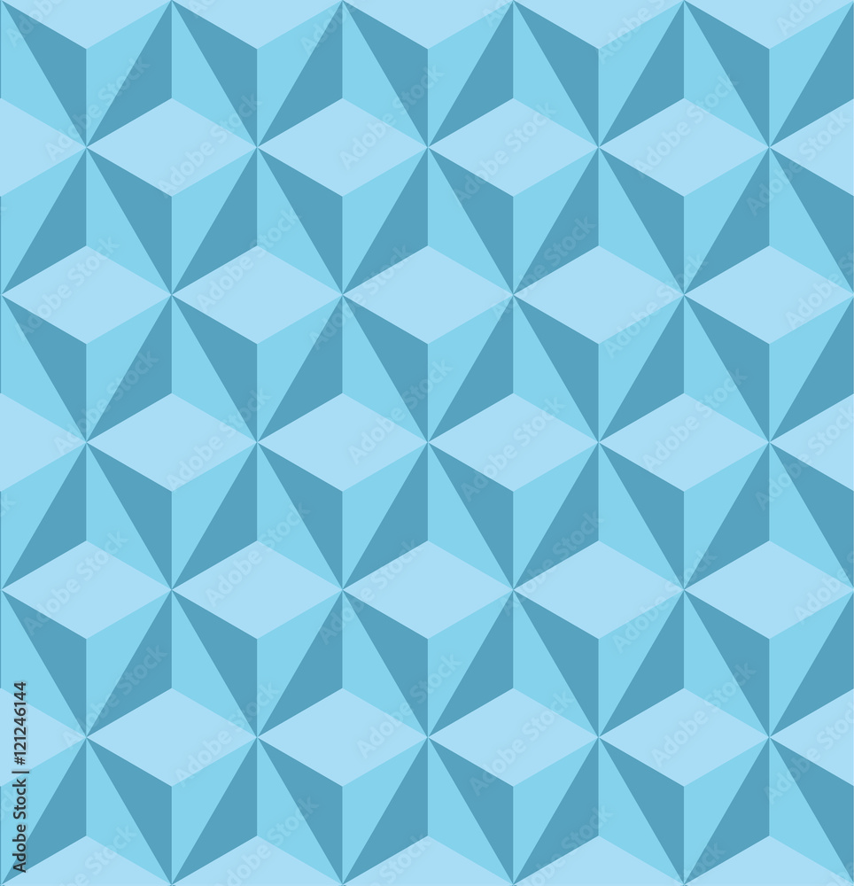 Seamless vector pattern with blue triangles. Can be used as background for business cards, banners, various prints and textiles. Seamless vector pattern with blue triangles. Can be used as background for business cards, banners, various prints and textiles.