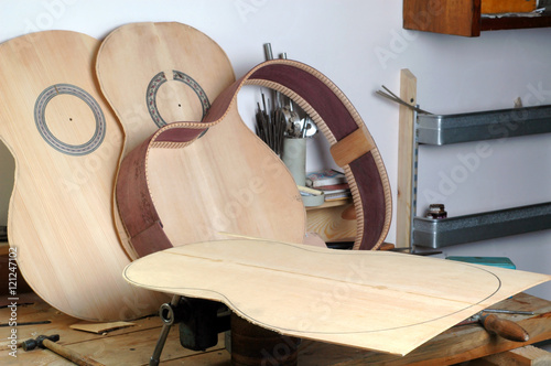 Details of the classical guitar