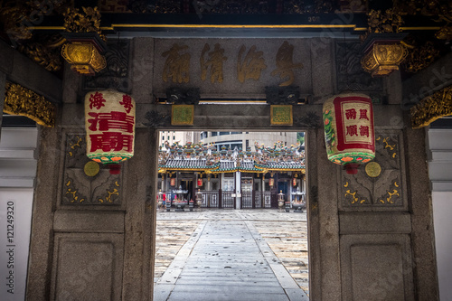 Chinese Temple Entrance in Singapore