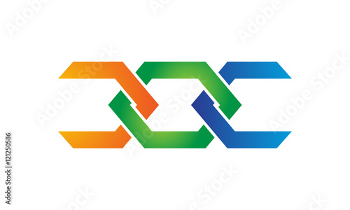 Free Download Line cross colorful logo - GFXLoad