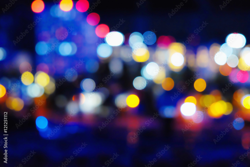 blurred lights of the night city blurred lights of the night city