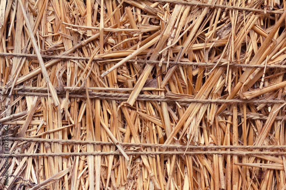 Closeup bale with compressed straw background. Closeup bale with compressed straw background.