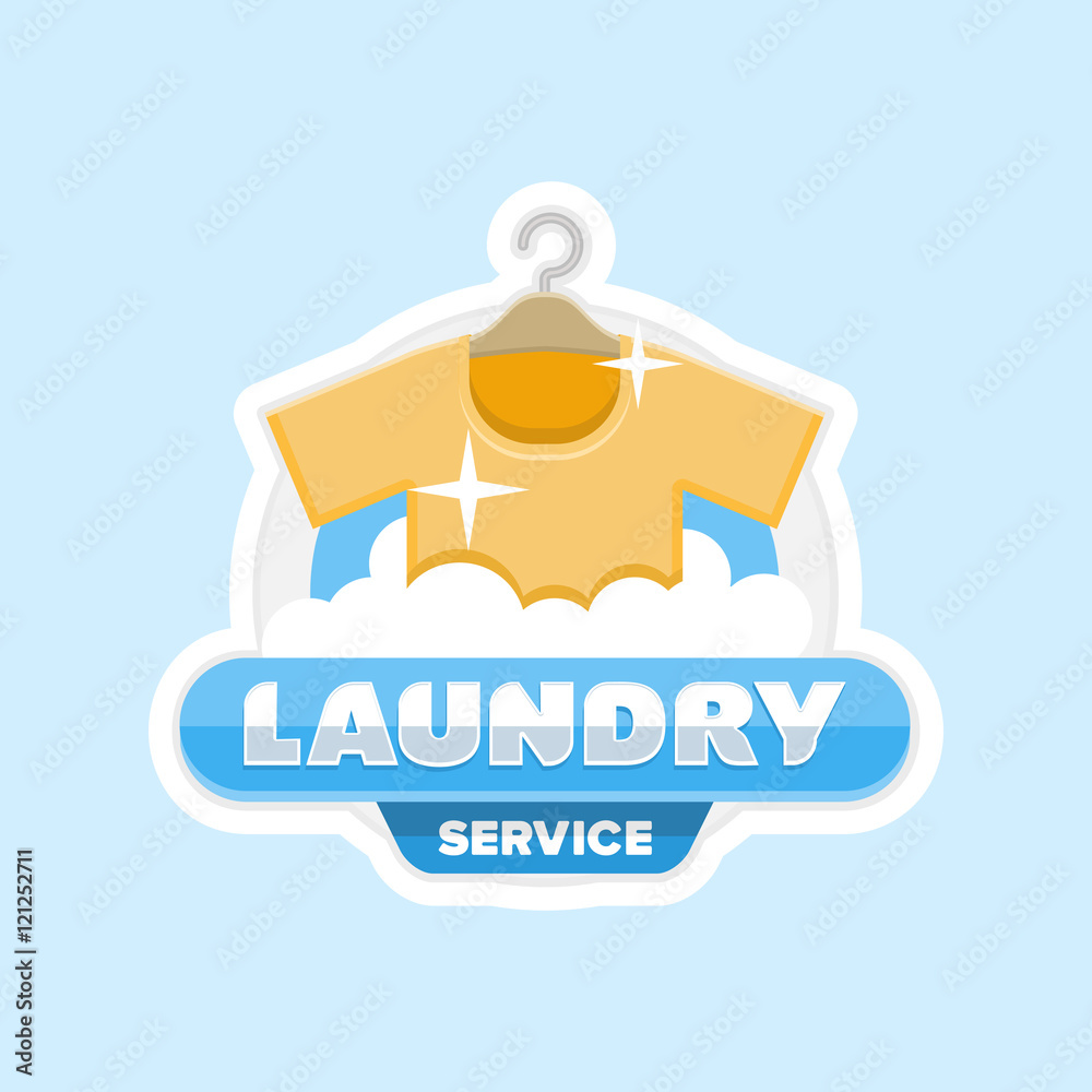 laundry service logo emblem badge laundry service logo emblem badge