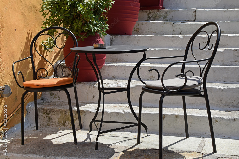 Obraz premium two chairs and table