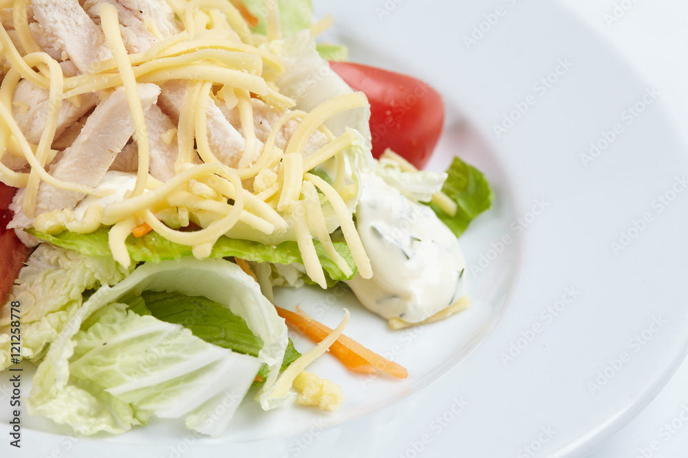 salad with ham salad with ham