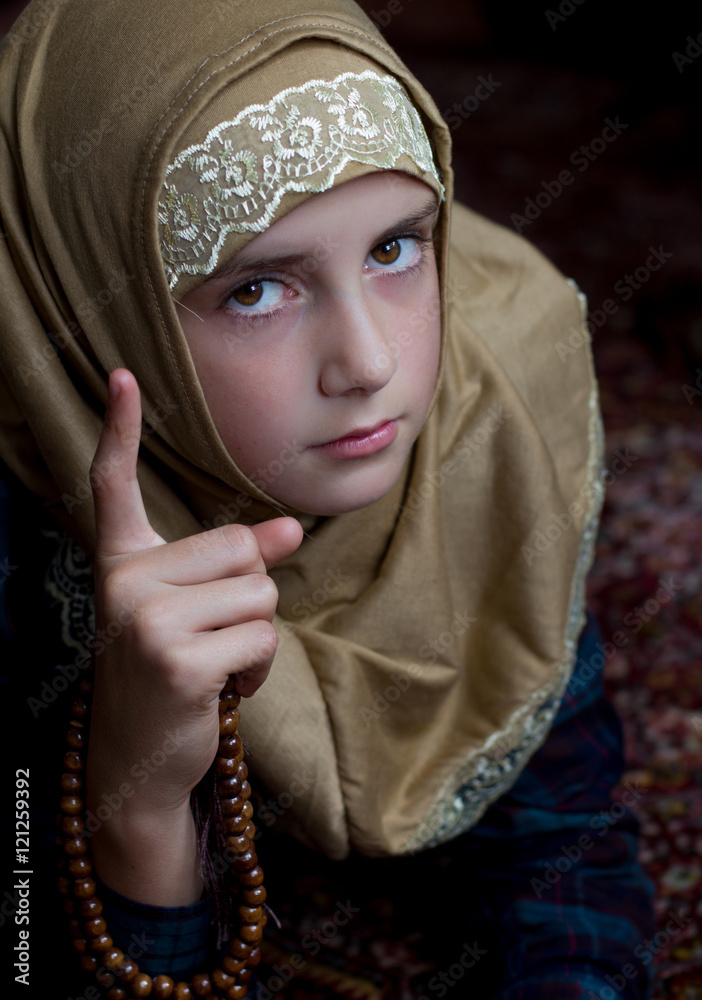 Little muslim girl